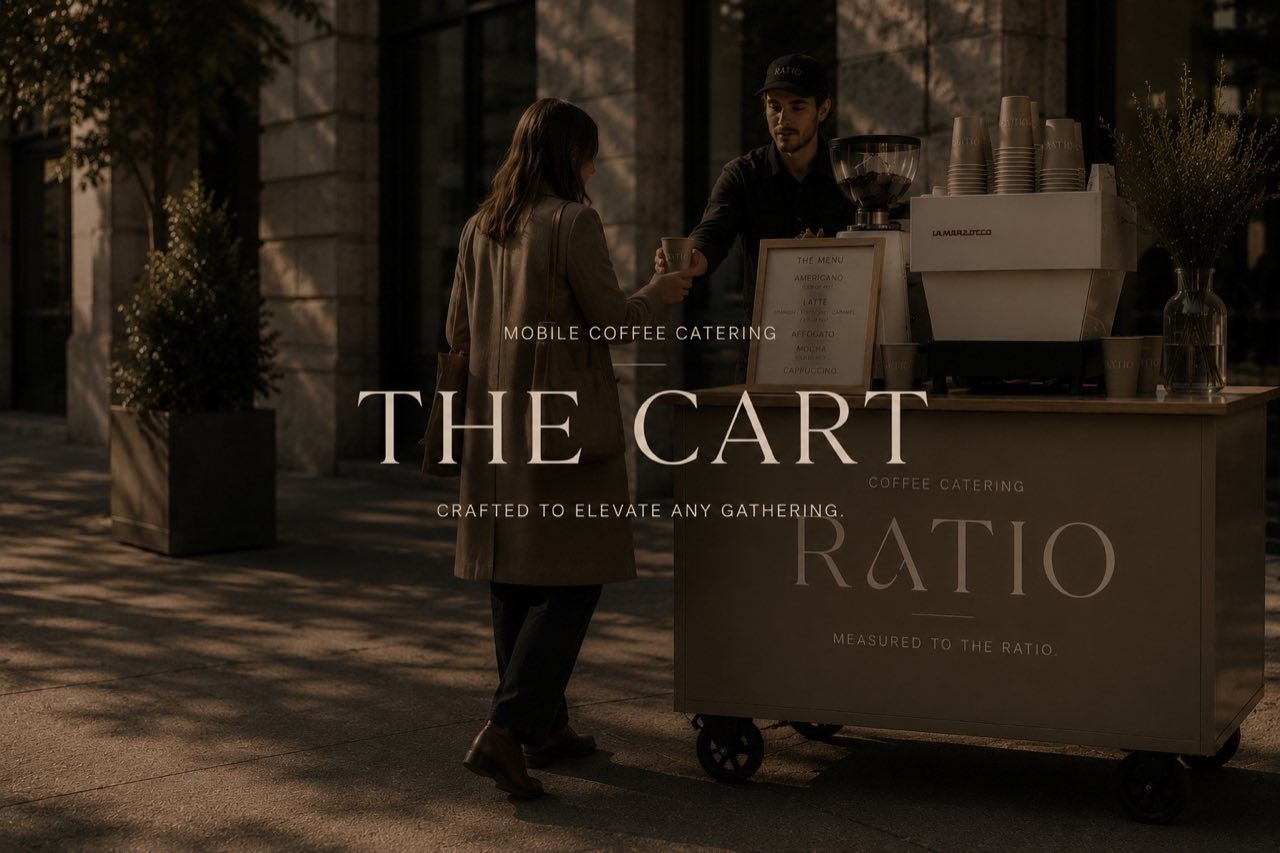 RATIO cart serving coffee