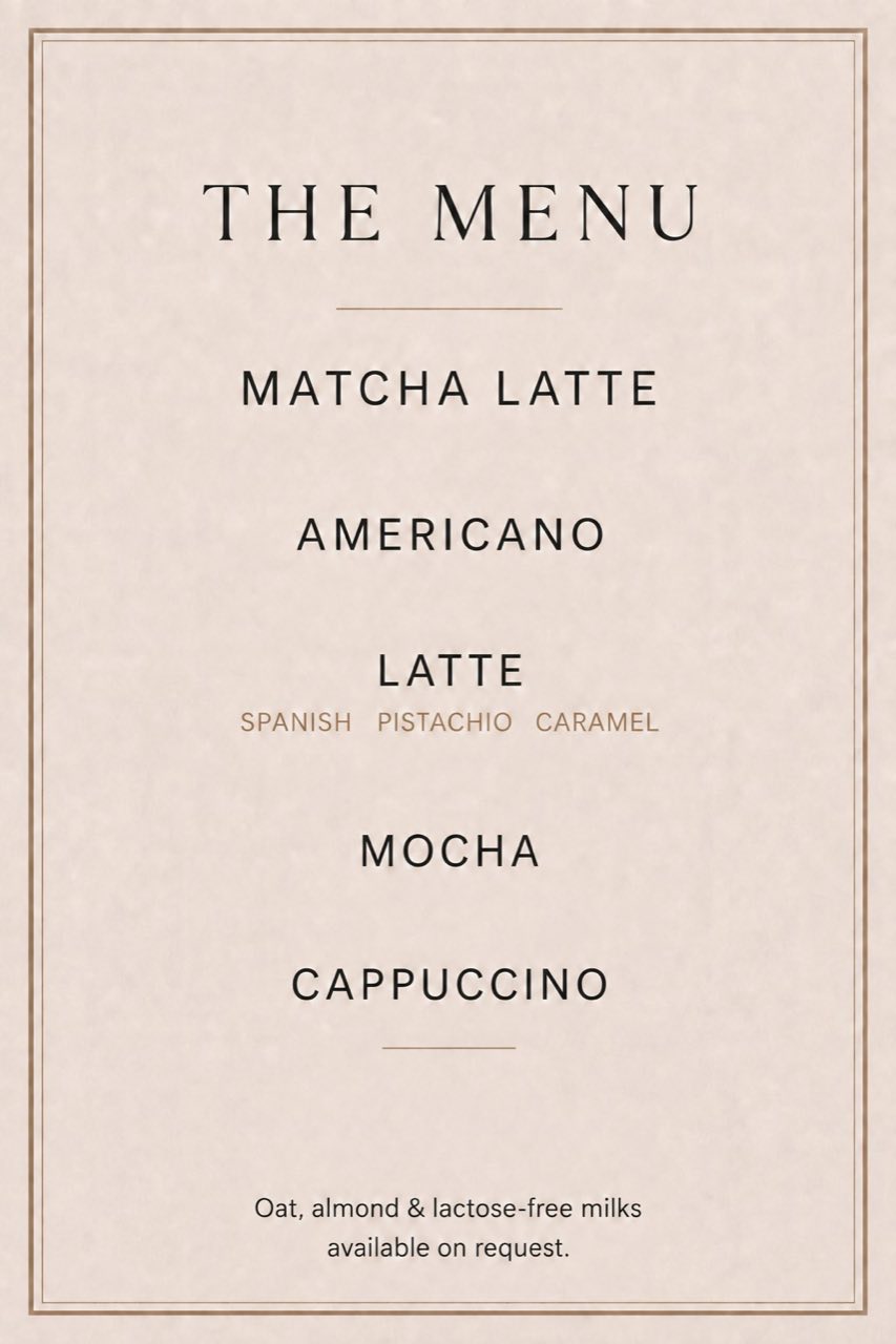 The RATIO menu